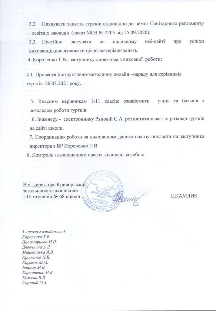 Наказ гуртки-2